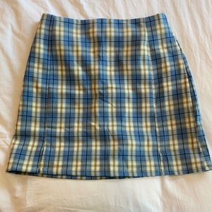 Vintage plaid mini skirt